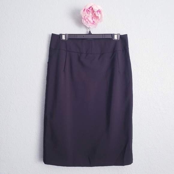 Agnona Black Wool Blend Skirt With Pockets - Picture 6 of 7